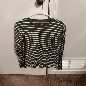 A.N.A. Shirt (Large, Green & White striped)